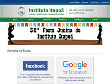 Tablet Screenshot of institutoitapoa.com.br
